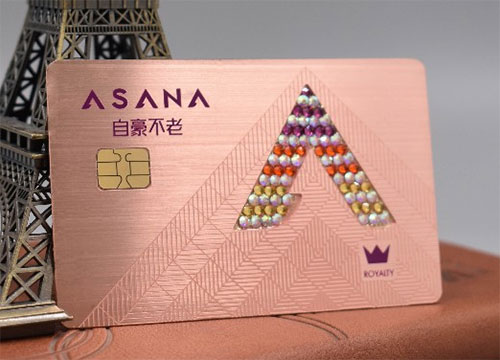 Metal smart chip induction card